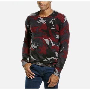 Zadig & Voltaire Cashmere Kennedy Camo Crew Sweater Grey / Red ( XS )